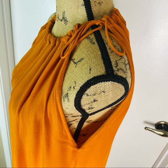 Zara Sleeveless Top Women Asymmetrical Hem Shirt Tunic Halter Neck Open Back New - Picture 10 of 15